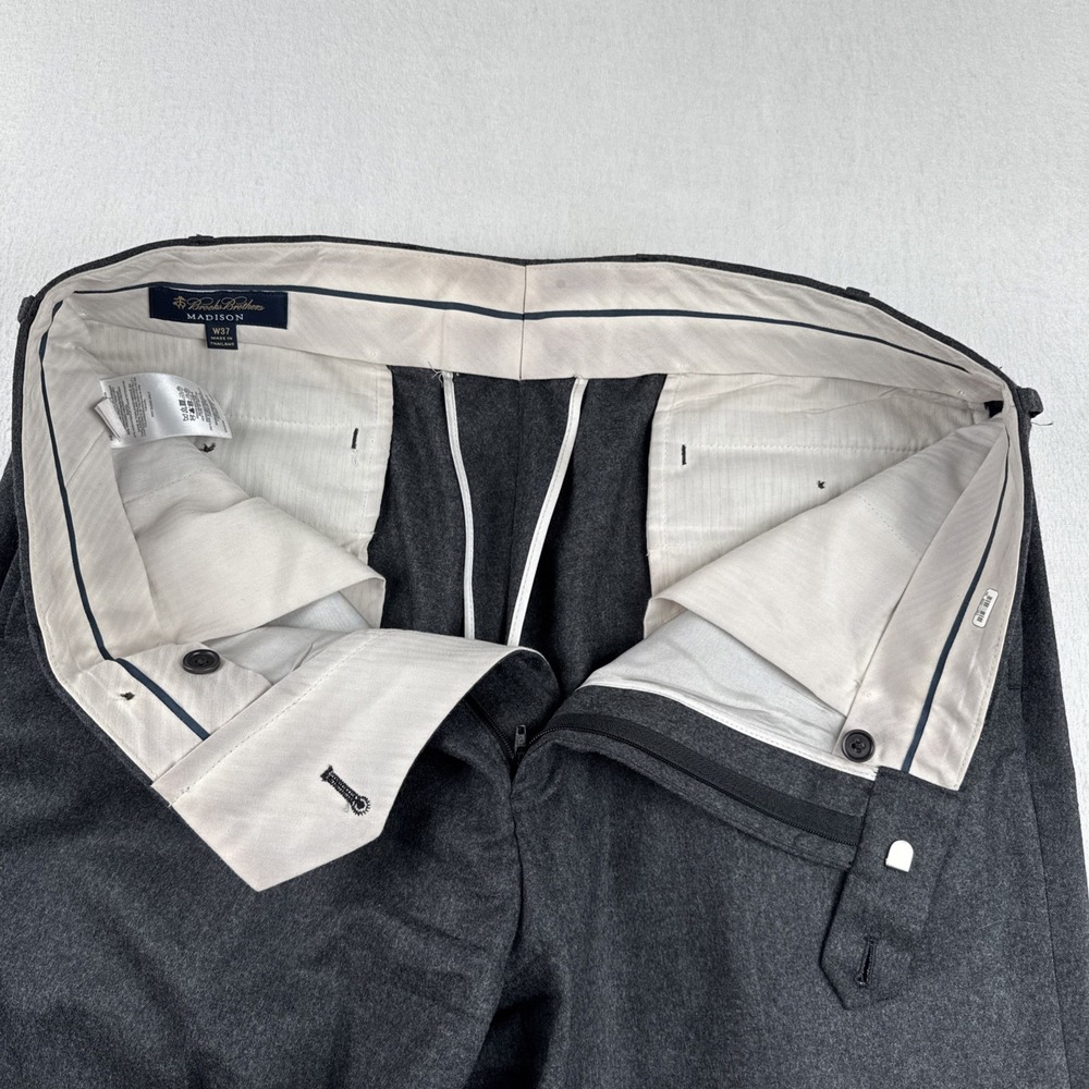 Brooks Brothers Madison Vitale Barberis Canonico Mens Dress Pants fits 35*31 - Picture 5 of 9